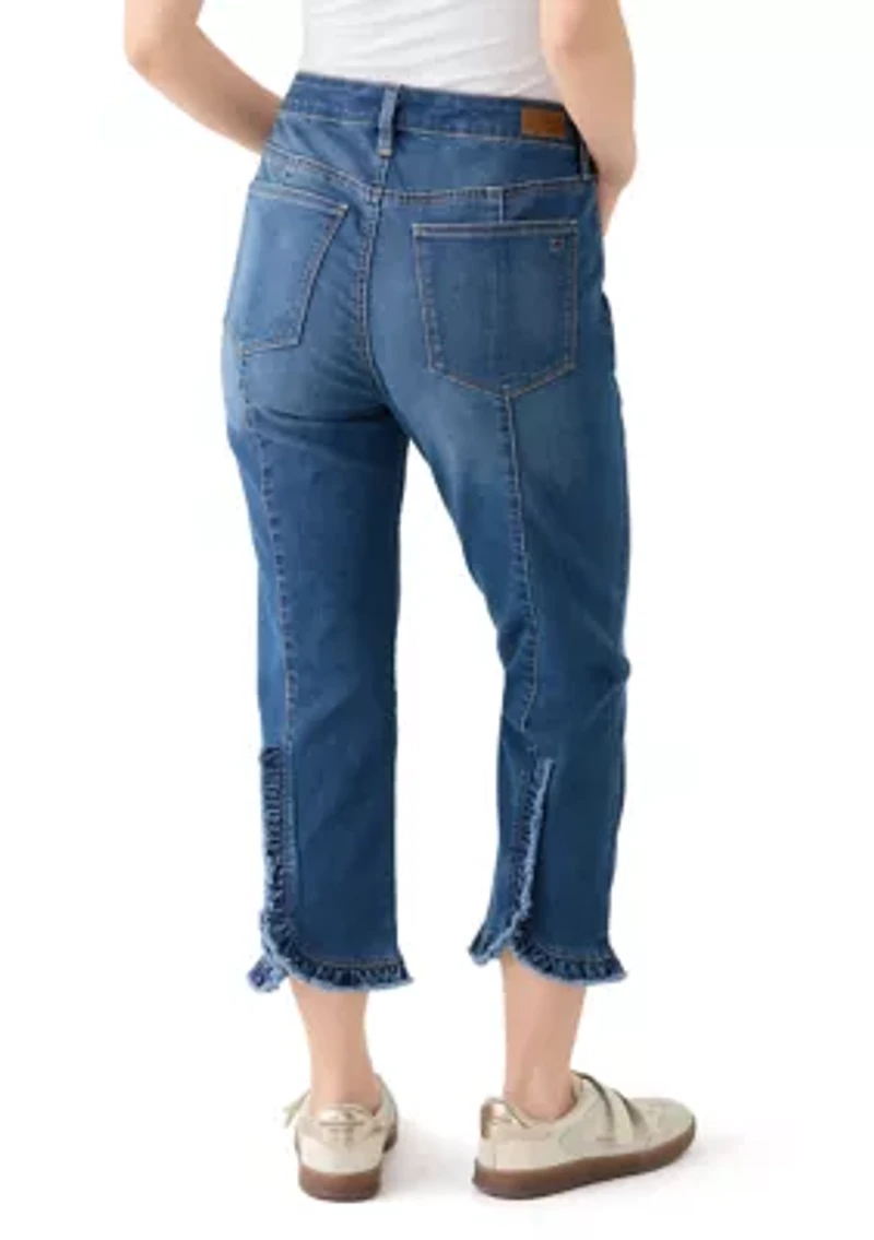 Petite Cropped Denim Jeans