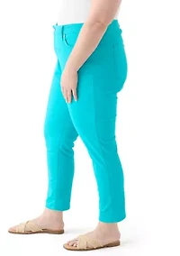Plus Roll Cuff Cropped Pants