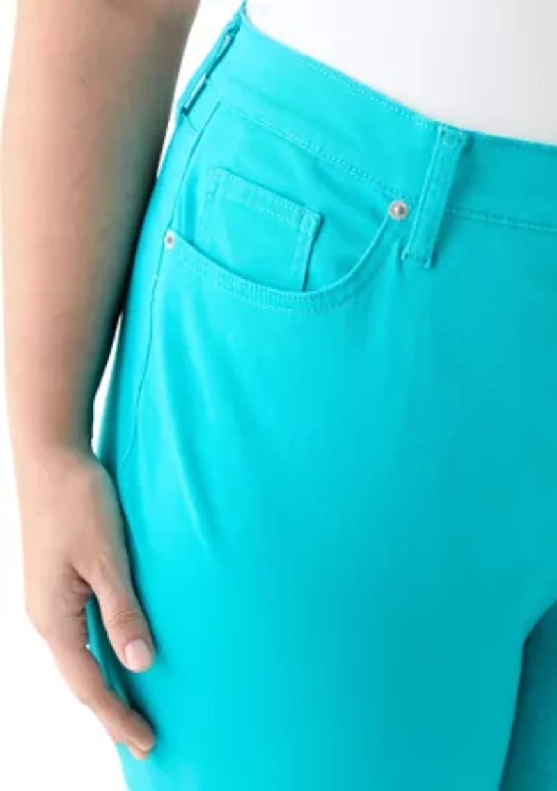 Plus Roll Cuff Cropped Pants