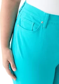 Plus Roll Cuff Cropped Pants