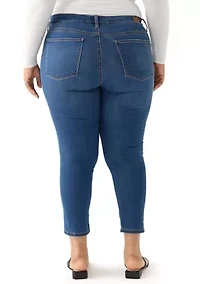 Plus Roll Cuff Cropped Pants