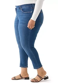 Plus Roll Cuff Cropped Pants