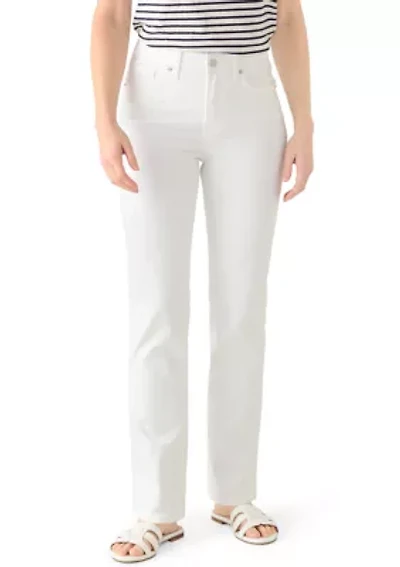 Women's Mid Rise Ruffle Hem Cropped Pants