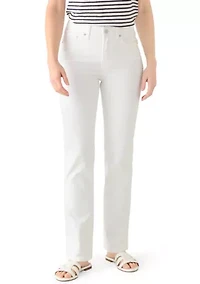 Women's Mid Rise Ruffle Hem Cropped Pants