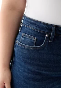 Plus HIgh Rise Cuff Shorts