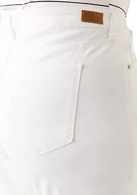 Plus High Rise Cuffed Shorts