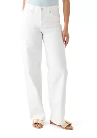 Women's High Rise Slim Wide Leg Jeans