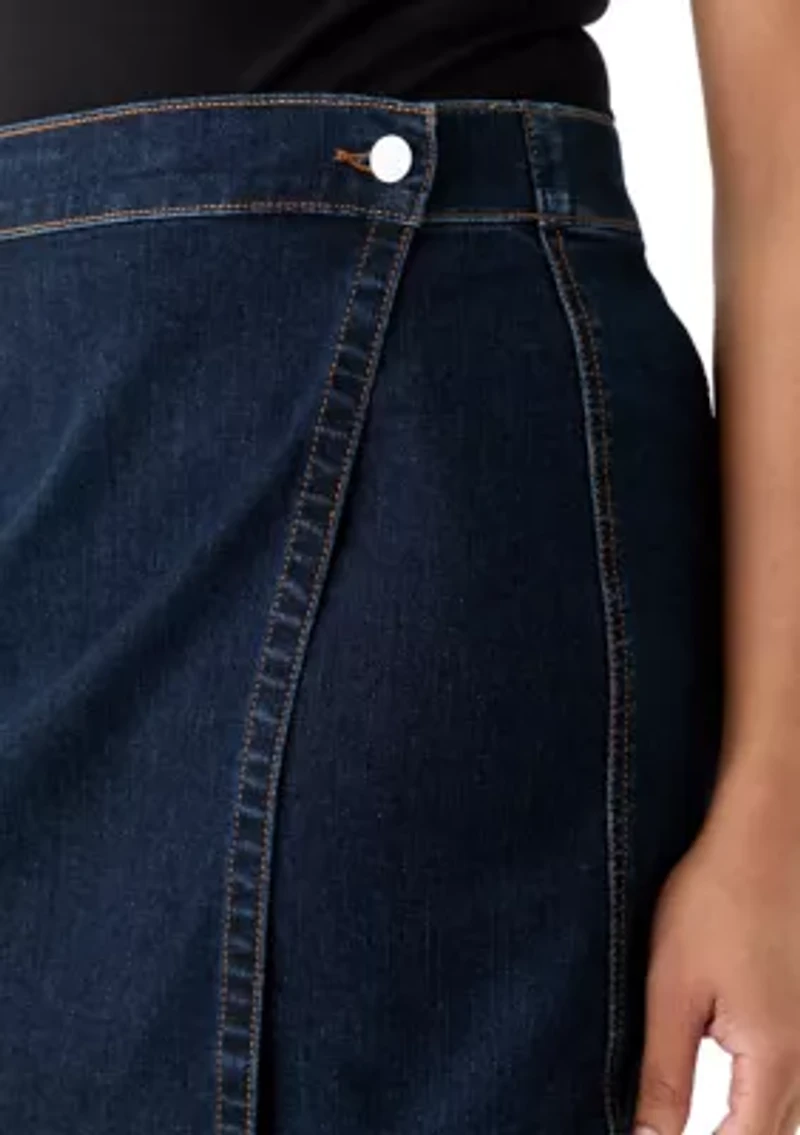 Women's Denim Napkin Skort