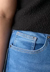 Plus High Kick Flared Ankle Jeans