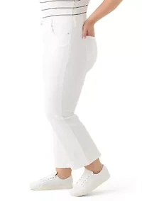 Plus High Rise Kick Flare Ankle Length Pants