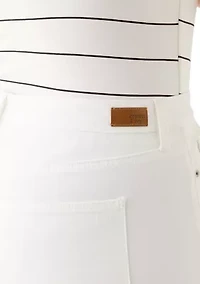 Plus High Rise Kick Flare Ankle Length Pants