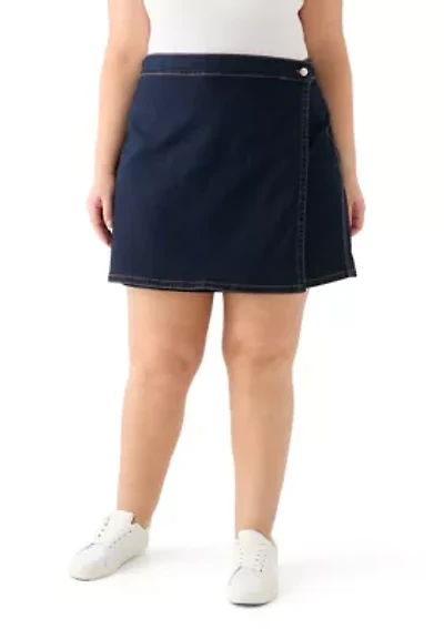 Plus Denim Napkin Skort