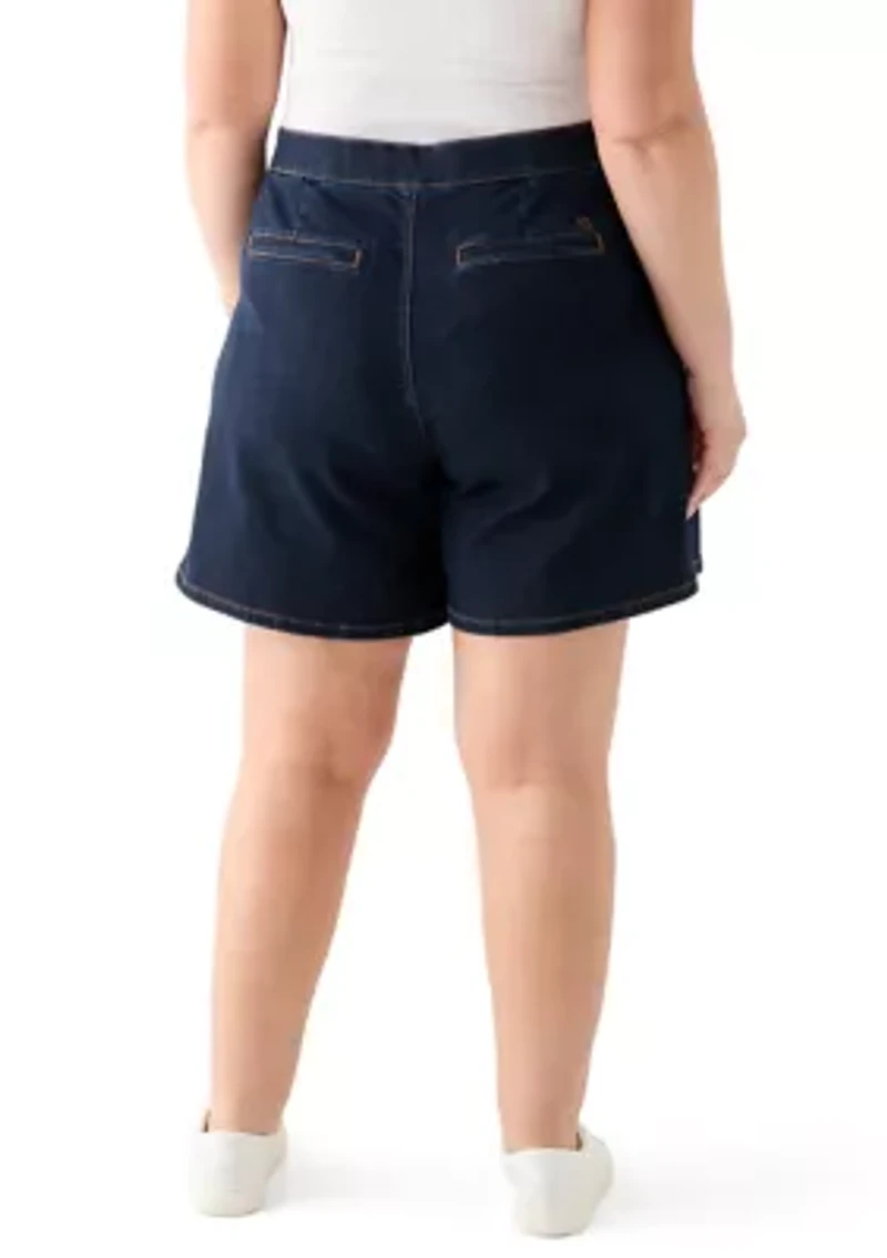 Plus Denim Napkin Skort