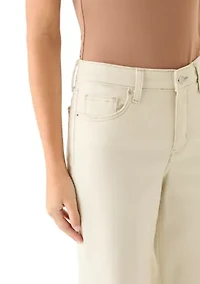 Women's Wide Leg Cuffed Jeans