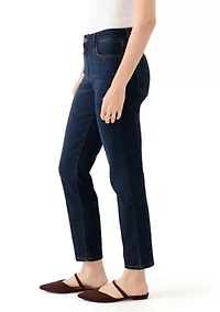 Women's Mid Rise Straight Leg Jeans