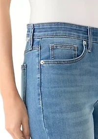 Women's Mid Rise Straight Leg Jeans