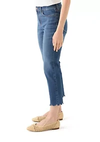 Petite Scallop Kick Flare Pants