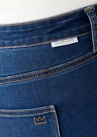 Plus Mid Rise Straight Jeans