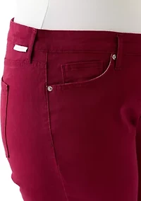 Plus Mid Rise Straight Jeans