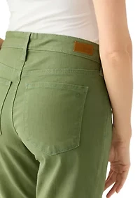 Petite Mid Rise Straight Jeans