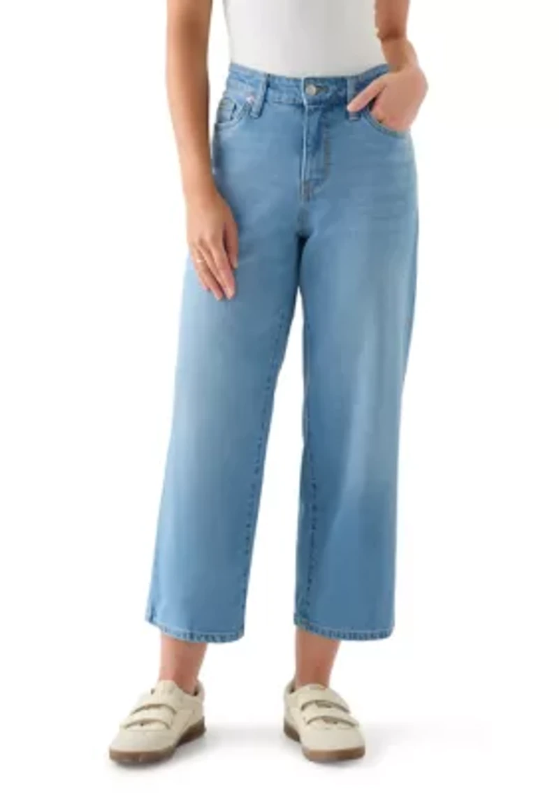 Petite High-Rise Wide-Leg Jeans