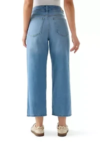 Petite High-Rise Wide-Leg Jeans