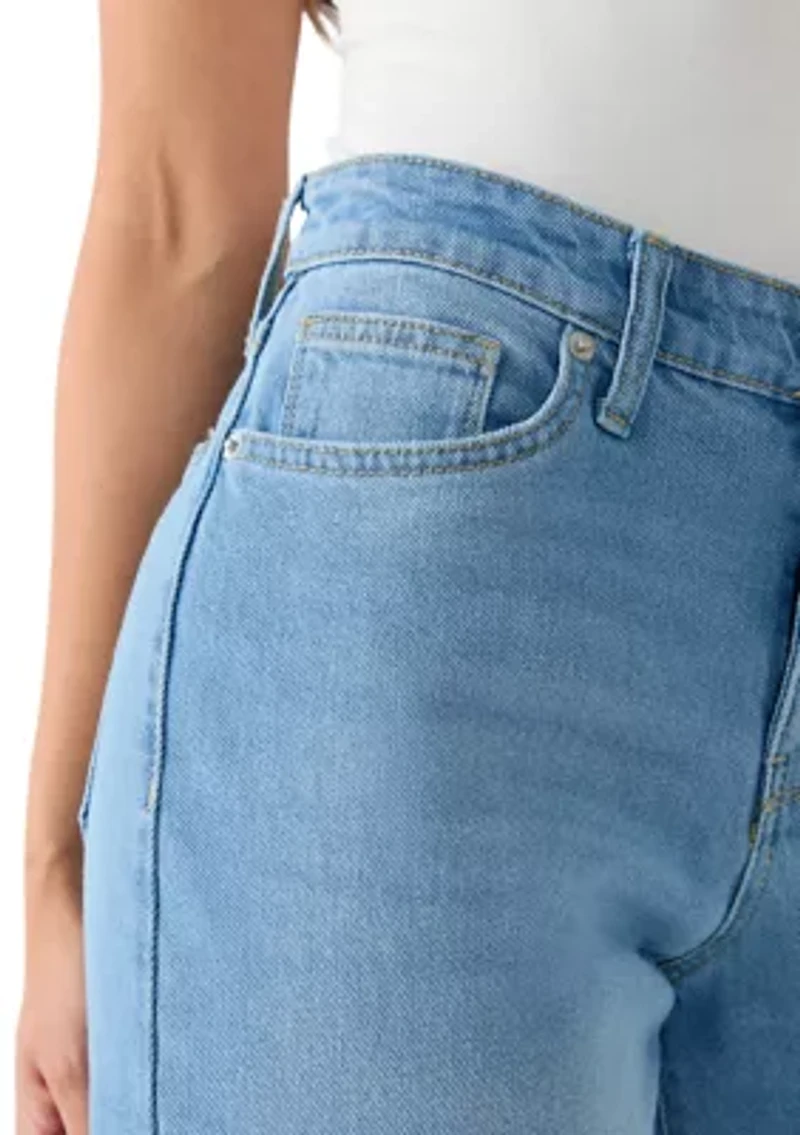 Petite High-Rise Wide-Leg Jeans