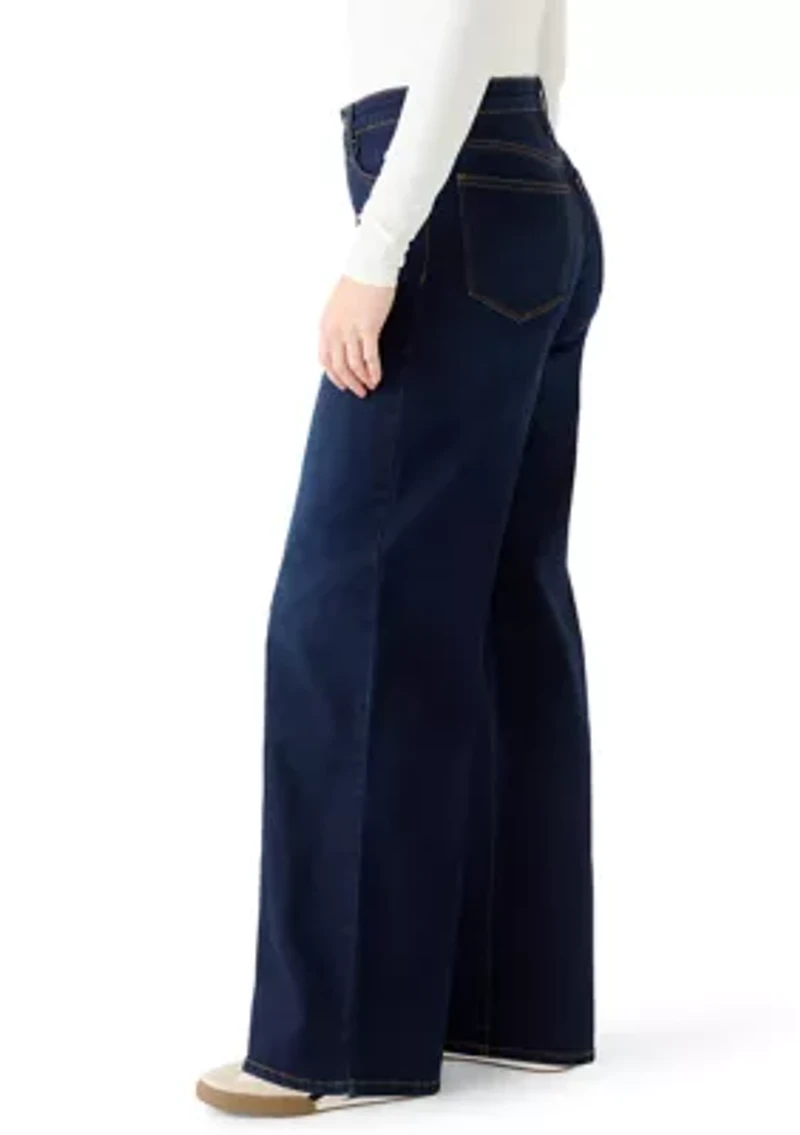 Women's High Rise Denim Trousers