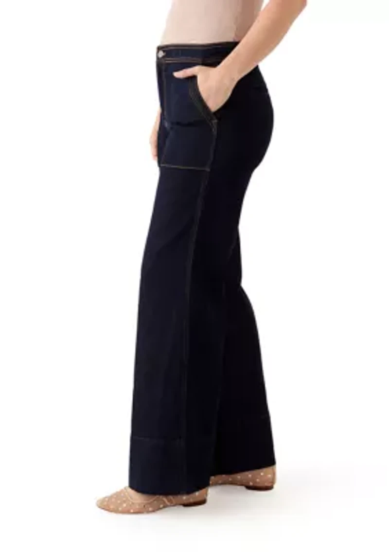 Women's High Rise Wide Leg Pants