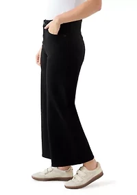 Women's High Rise Wide Leg Cropped Jeans
