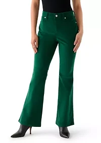 Petite Corded Flare Pants