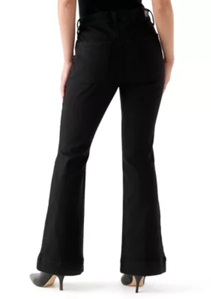 Petite High Rise Flare Jeans