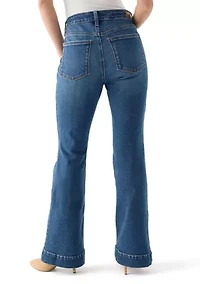 Petite High Rise Flare Jeans