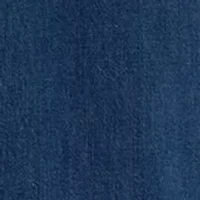 Petite Short Sleeve Denim Dress
