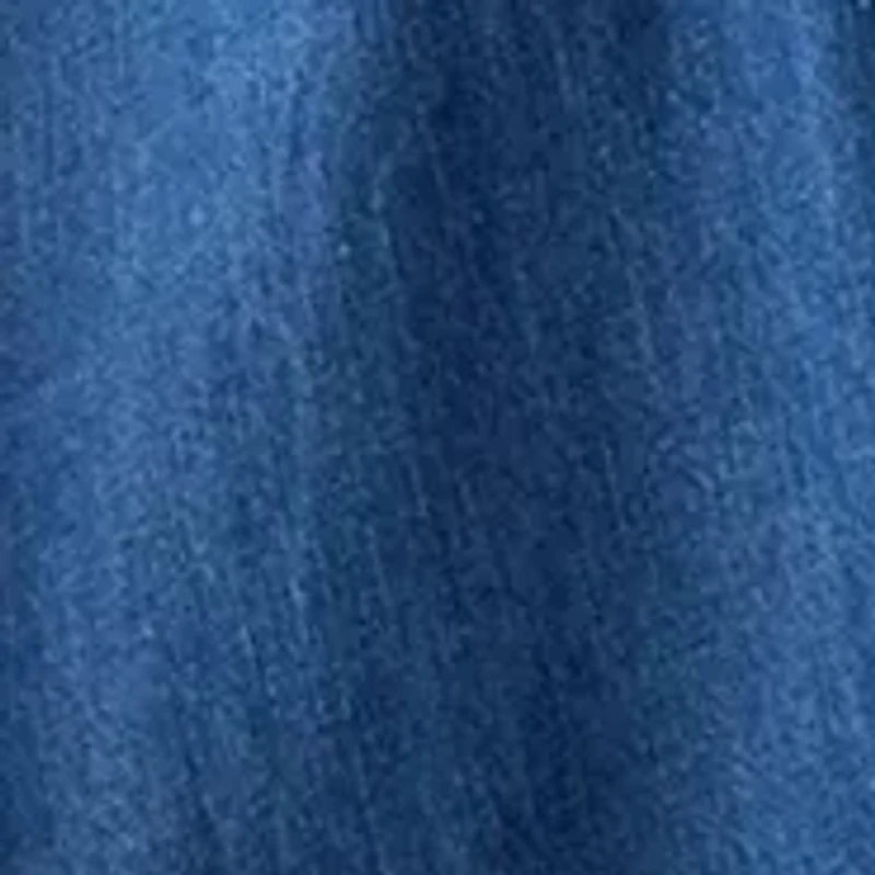 Plus Short Sleeve Denim Dress