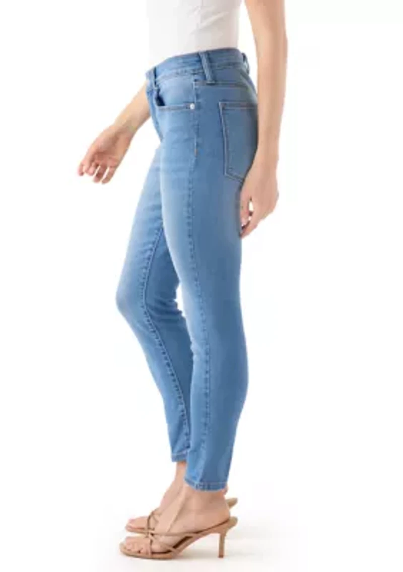 Petite Mid Rise Skinny Jeans