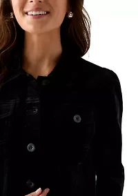 Petite Puff Sleeve Corduroy Jacket