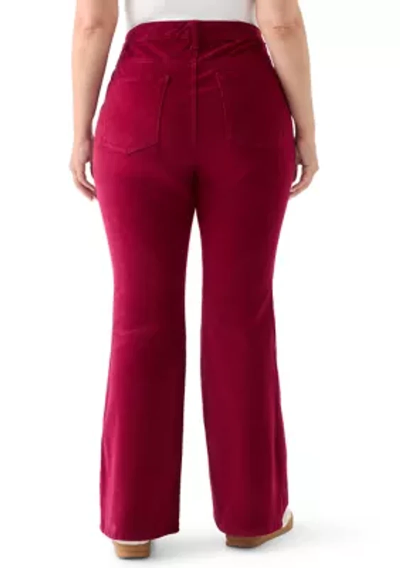 Plus Corduroy Flare Pants