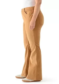 Plus Corduroy Flare Pants