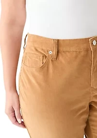 Plus Corduroy Flare Pants