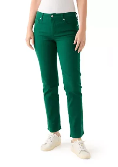 Women's Mid Rise Straight Leg Jeans