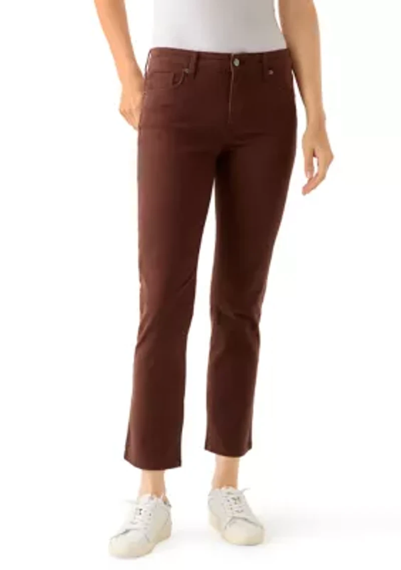 Women's Mid Rise Straight Leg Jeans