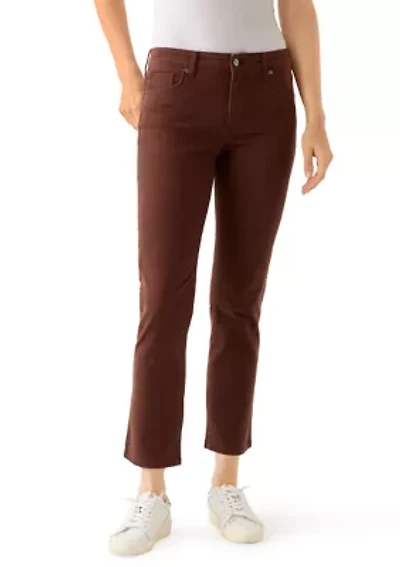 Women's Mid Rise Straight Leg Jeans