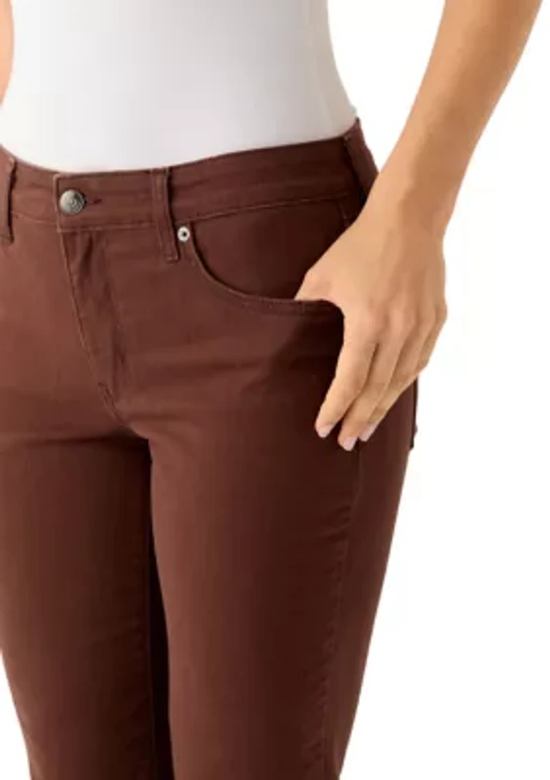 Women's Mid Rise Straight Leg Jeans
