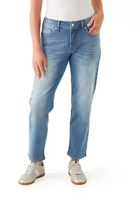 Petite Glitter Denim Pants