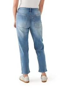 Petite Glitter Denim Pants