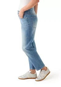 Petite Glitter Denim Pants