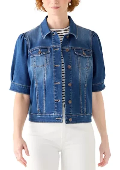 Women's Short Sleeve Denim Jacket