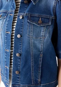 Women's Short Sleeve Denim Jacket