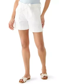 Women's Tie Waist Denim Shorts